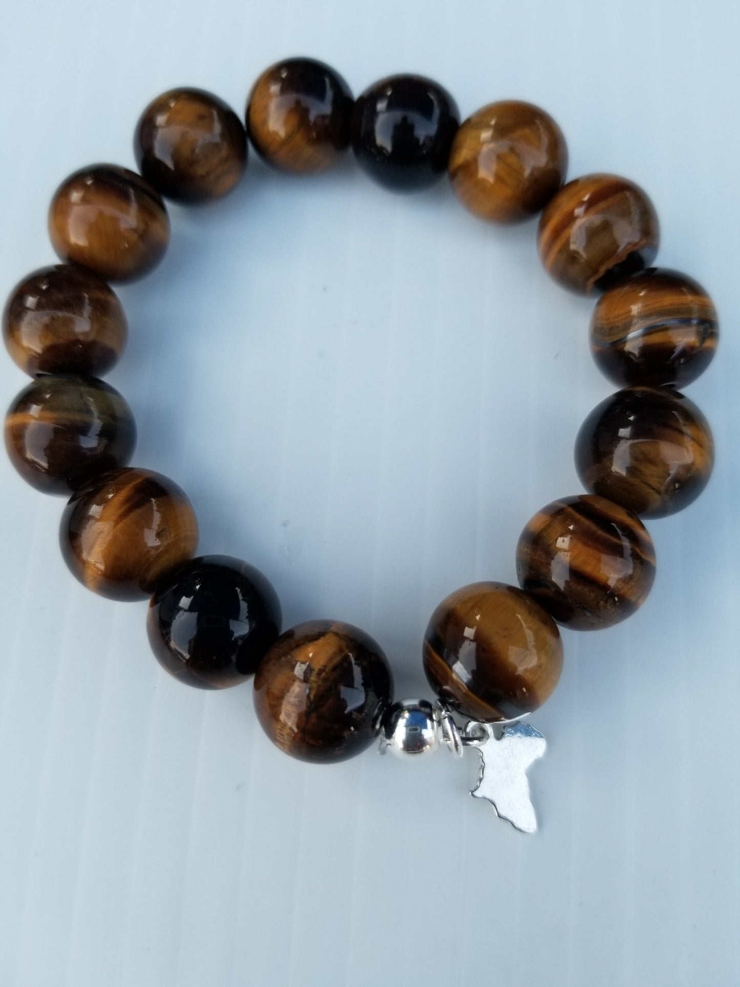 African Charmed Tiger Eye Bracelet