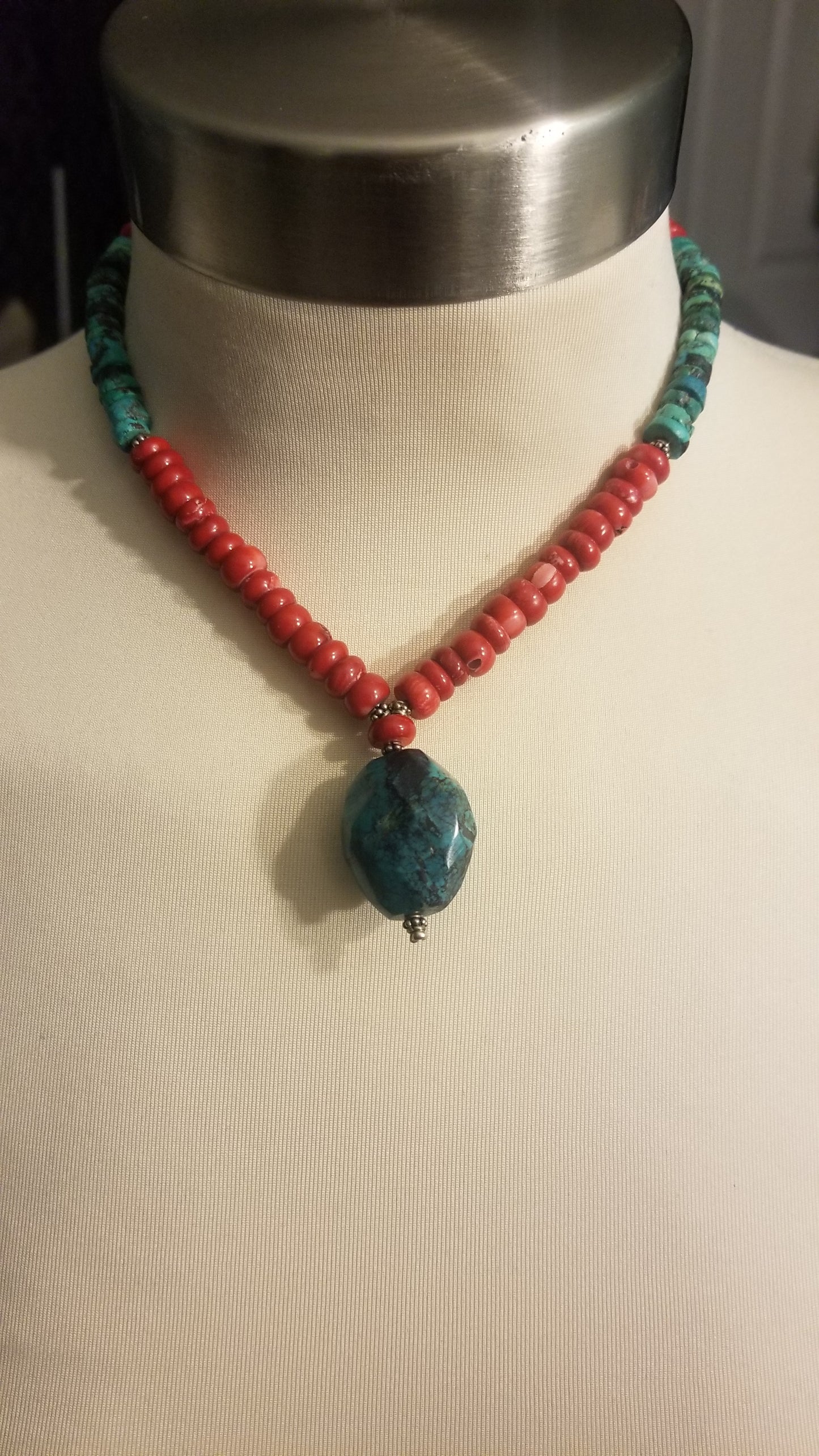 Coral and Turquoise Necklace