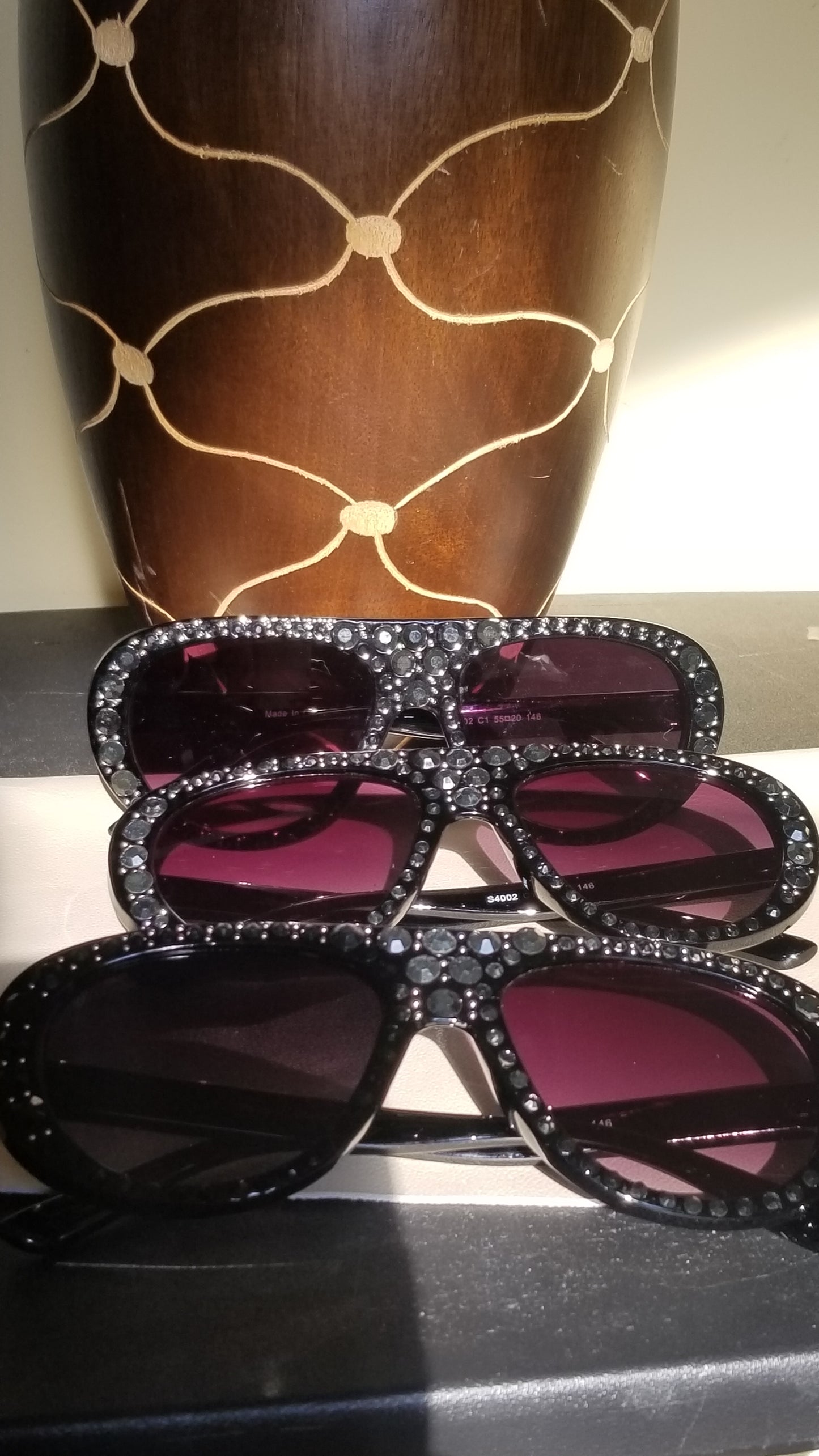 'Jada' Rhinestone Studded Aviators