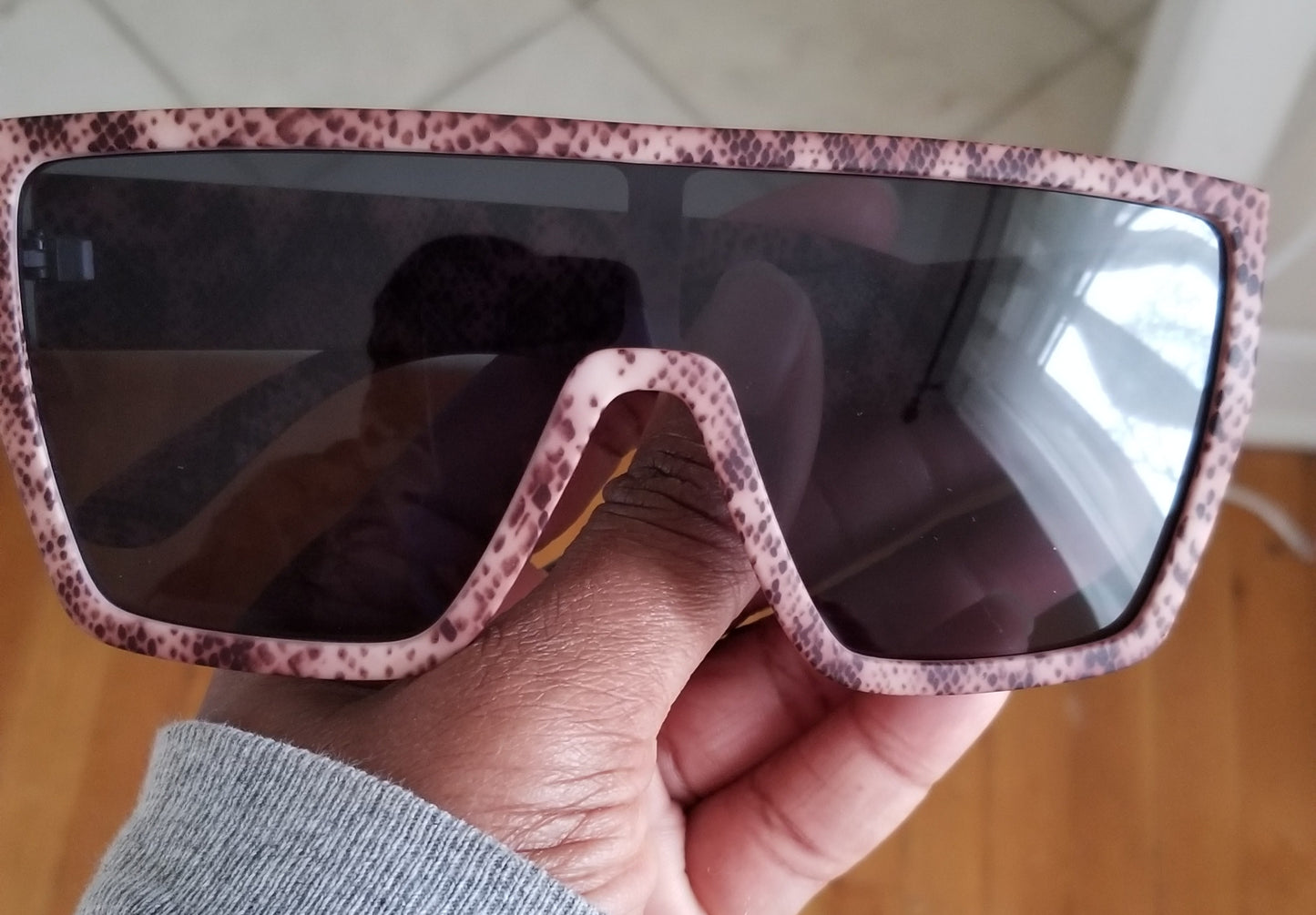 'Silo'' Snakeskin Sunglasses