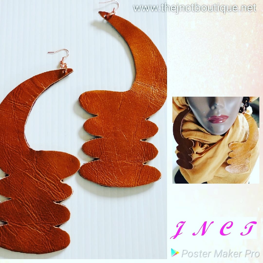 Akoben Leather Earrings