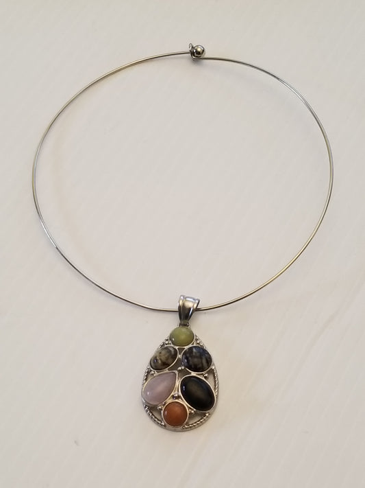 Semi-precious, multi-stone Necklace