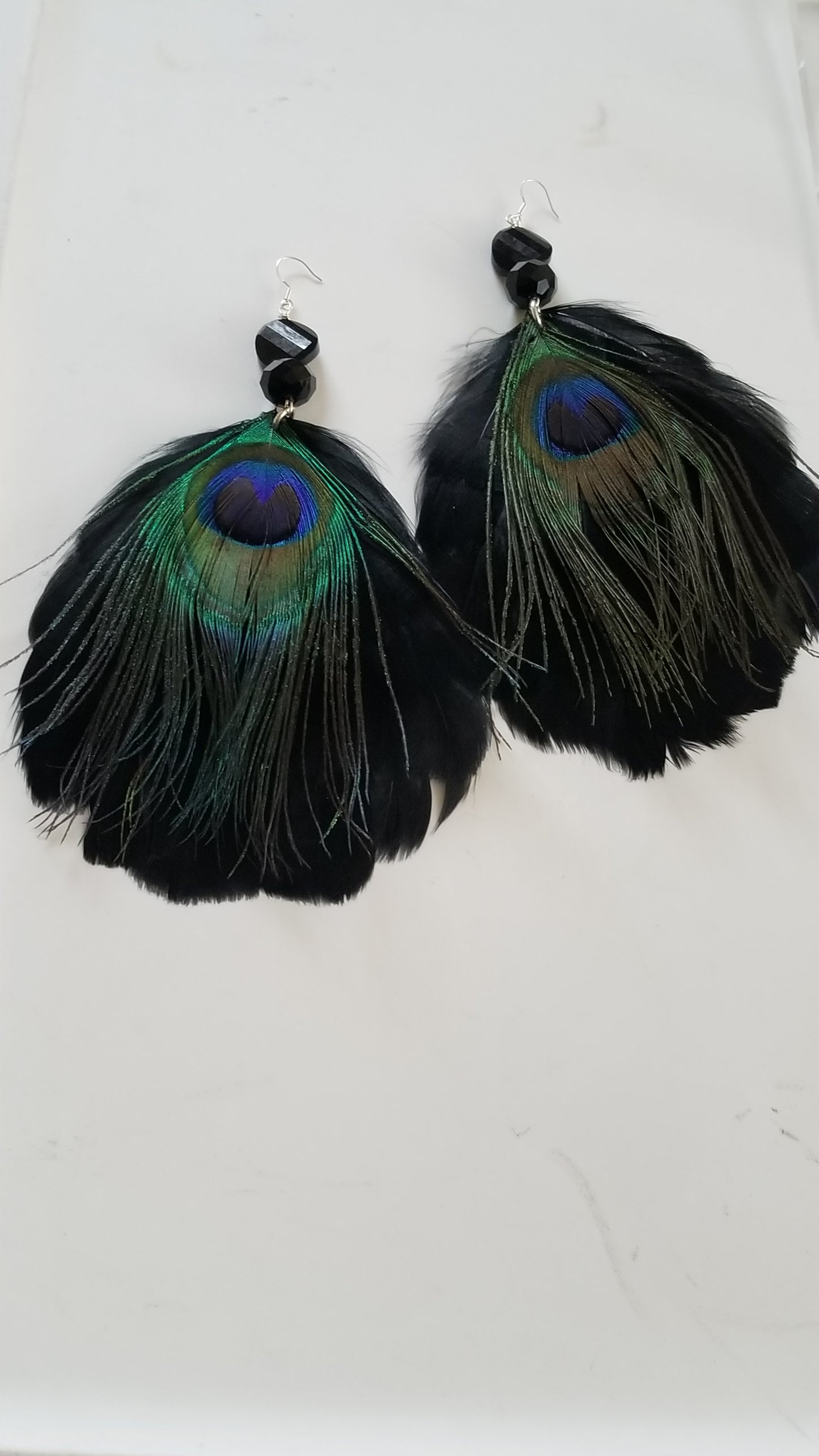 Feather Fan Drop Earrings