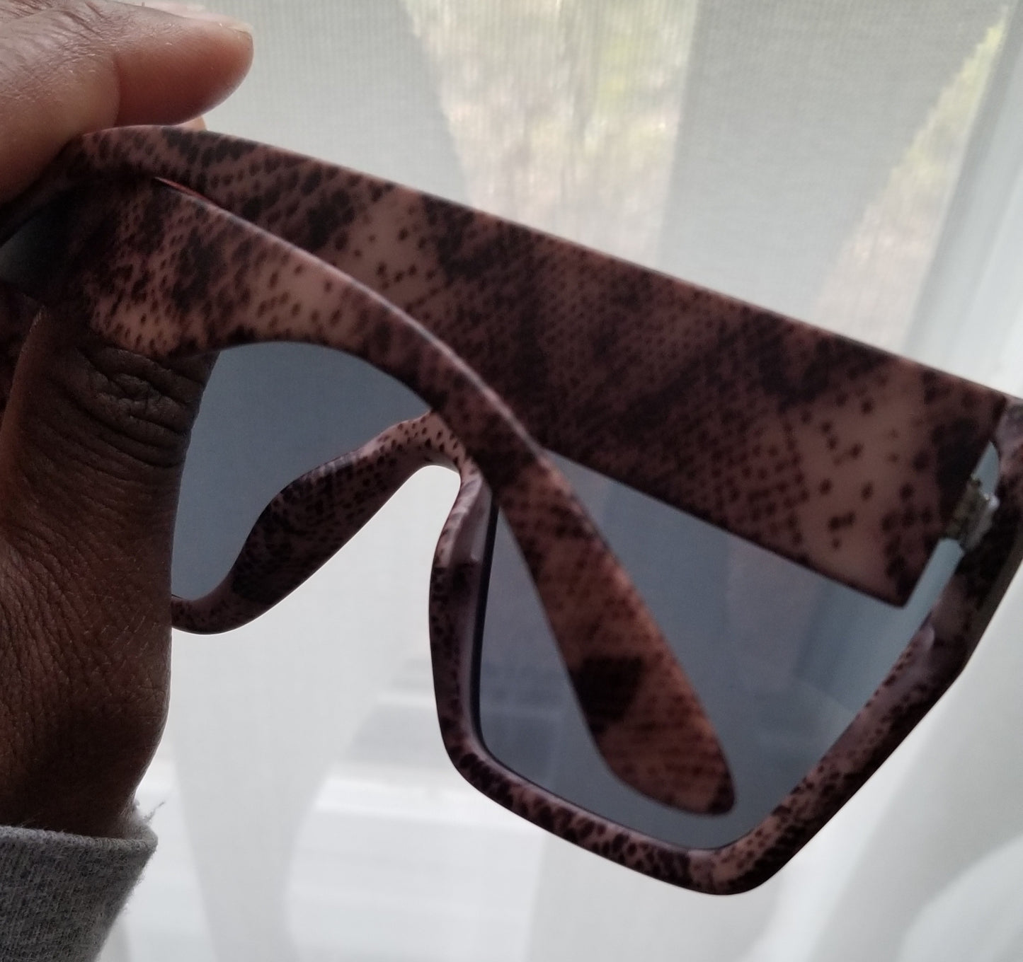 'Silo'' Snakeskin Sunglasses
