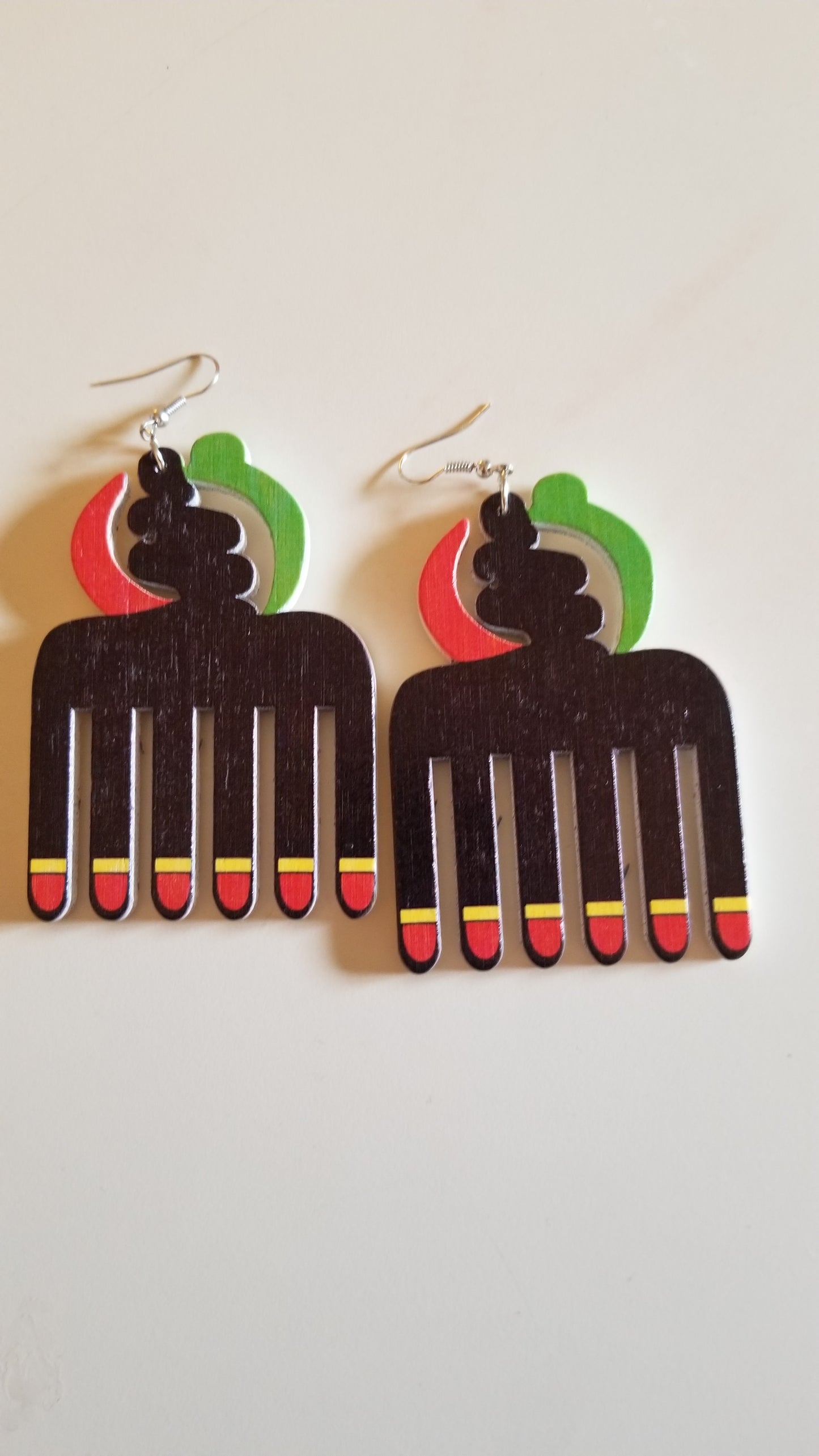 Gye Nyame Wooden Earrings