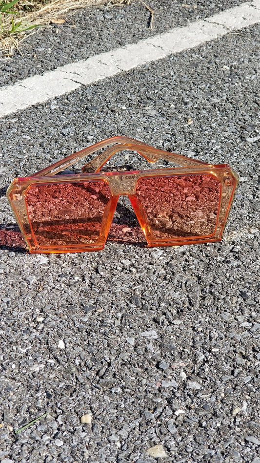 Tommy - Flat Orange Sunglasses