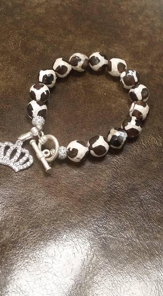 Agate Princess Crown Bracelet