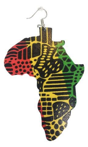 Africa The Beautiful Wooden Earrings